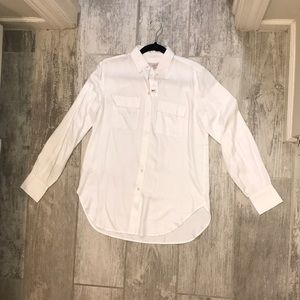 LOFT button down tunic top SZ XS